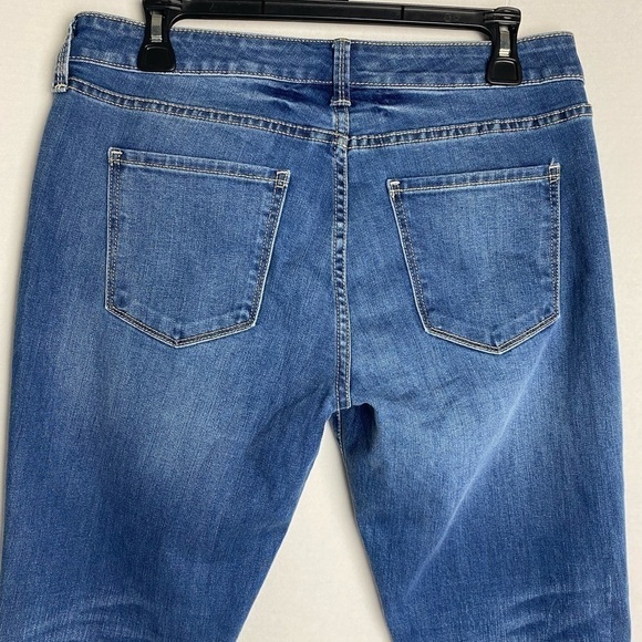 Arizona Jean Co Boot Classic Leg Slim Fit Hip To Thigh Faded Blue Jeans Sz 11 - Picture 6 of 10